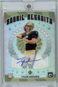2025 Panini Donruss Optic Tyler Shough #14 /199 Rookie Recruits Refractor Auto Rookie RC Football Card