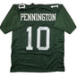 Autographed/Signed Chad Pennington Marshall Green College Football Jersey JSA COA