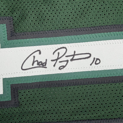 Autographed/Signed Chad Pennington Marshall Green College Football Jersey JSA COA