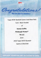 2026 Topps Now Konnor Griffin #115 Black Relic Game Used Base /10 Birthday Bash! Clubs 1st MLB Home Run on 20th Birthday Pittsburgh Pirates Rookie RC Redemption Card