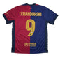Autographed/Signed Robert Lewandowski FC Barcelona Blue/Red Soccer Futbol Jersey Beckett BAS COA