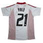 Autographed/Signed Andrea Pirlo AC Milan White Soccer Futbol Jersey Beckett BAS COA
