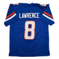 Autographed/Signed DeMarcus Lawrence Boise State Blue College Football Jersey Beckett BAS COA
