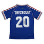 Autographed/Signed David Trezeguet France Blue Soccer Futbol Jersey Beckett BAS COA