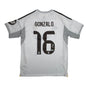 Autographed/Signed Gonzalo Garcia Real Madrid White Soccer Futbol Jersey Beckett BAS COA