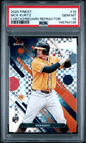 Graded 2025 Topps Finest Nick Kurtz #10 Checkerboard Refractor Rookie RC Baseball Card PSA 10 Gem Mint