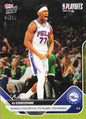 2025 Topps Now VJ Edgecombe #289 Gold Foil /50 Youngest Guard Ever with 20+ Points in Game 7 Performance Philadelphia 76ers Rookie RC Basketball Card