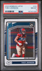 Graded 2024 Panini Donruss Optic Theo Johnson #291 Rookie RC Football Card PSA 8 Near Mint
