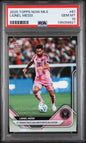 Graded 2025 Topps Now MLS Lionel Messi #61 4th Straight Multi-Goal Match Soccer Card PSA 10 Gem Mint