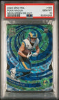 Graded 2023 Panini Spectra Puka Nacua #189 Neon Green Die Cut /30 Rookie RC Football Card PSA 10 Gem Mint
