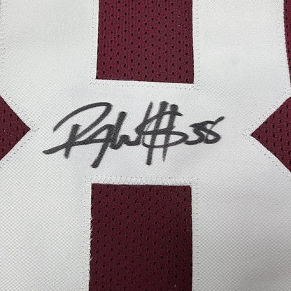 Framed Autographed/Signed Roy Williams 35x39 Oklahoma Maroon College Football Jersey Beckett BAS COA