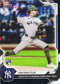 2026 Topps Now Cam Schlittler #206 Black Foil /10 Dazzles with 9Ks in Winning Subway Series Debut New York Yankees Rookie RC Baseball Card