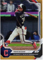 2026 Topps Now Travis Bazzana #176 Orange Foil /25 Top Prospect's 1st Home Run Caps Off Memorable Night Cleveland Guardians Rookie RC Baseball Card