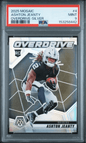 Graded 2025 Panini Mosaic Ashton Jeanty #4 Overdrive Silver Rookie RC Football Card PSA 9 Mint