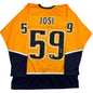 Autographed/Signed Roman Josi Nashville Yellow Hockey Jersey JSA COA