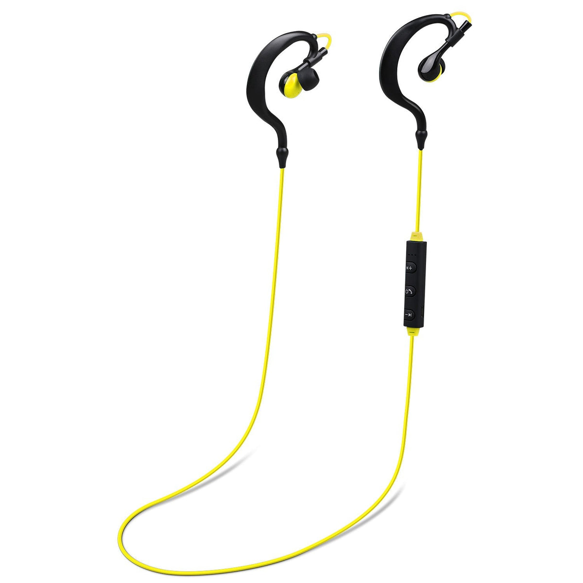Wireless Headsets V4.1 Sport In-Ear Stereo Headphones Sweat-proof Neckband Earbuds w/Mic Deep Bass HiFi Earphones for Running Hiking Travel