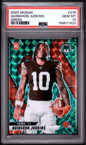Graded 2025 Panini Mosaic Quinshon Judkins #271 Green Rookie RC Football Card PSA 10 Gem Mint