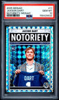Graded 2025 Panini Mosaic Jaxson Dart #11 Notoriety Mosaic Rookie RC Football Card PSA 10 Gem Mint