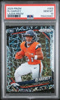 Graded 2025 Panini Prizm RJ Harvey #303 Lazer Prizm Rookie RC Football Card PSA 10 Gem Mint