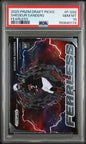 Graded 2025 Panini Prizm Draft Picks Shedeur Sanders #FSSS Fearless Rookie RC Football Card PSA 10 Gem Mint