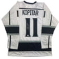 Autographed/Signed Anze Kopitar Los Angeles White Hockey Jersey JSA COA