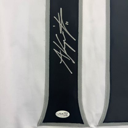 Autographed/Signed Anze Kopitar Los Angeles White Hockey Jersey JSA COA