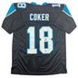 Autographed/Signed Jalen Coker Carolina Black Football Jersey Beckett BAS COA