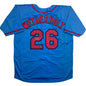 Autographed/Signed J.J. JJ Wetherholt St. Louis Blue Baseball Jersey LCG Prova COA