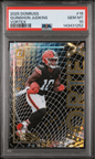 Graded 2025 Panini Donruss Quinshon Judkins #16 Vortex Rookie RC Football Card PSA 10 Gem Mint