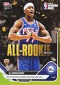 2025 Topps Now VJ Edgecombe #AR03 Gold Foil /50 2025-26 KIA NBA All Rookie First Team Selection Philadelphia 76ers Rookie RC Basketball Card