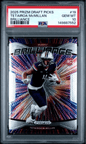 Graded 2025 Panini Prizm Draft Picks Tetairoa McMillan #19 Brilliance Rookie RC Football Card PSA 10 Gem Mint