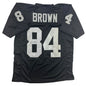 Autographed/Signed Antonio Brown Oakland Las Vegas Black Football Jersey JSA COA