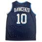 Autographed/Signed Donte DiVincenzo Villanova Blue College Basketball Jersey Beckett BAS COA