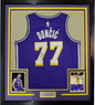 Framed Autographed/Signed Luka Doncic 35x39 Los Angeles Lakers Purple Authentic Basketball Jersey PSA/DNA COA