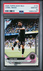 Graded 2025 Topps Now MLS Lionel Messi #115 Secures 1st Golden Boot Honor in Club History Soccer Card PSA 10 Gem Mint