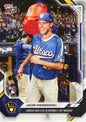 2026 Topps Now Jacob Misiorowski #325SP Career High 15Ks in Historic 1 Hit 'Maddux' Milwaukee Brewers Rookie RC Baseball Card
