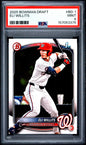 Graded 2025 Topps Bowman Draft Eli Willits #BD1 Rookie RC Baseball Card PSA 9 Mint