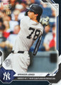 2026 Topps Now Spencer Jones #308 Black Foil /10 Hardest Hit 1st Home Run by Club Player in Statcast Era New York Yankees Rookie RC Baseball Card