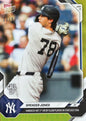 2026 Topps Now Spencer Jones #308 Gold Foil /50 Hardest Hit 1st Home Run by Club Player in Statcast Era New York Yankees Rookie RC Baseball Card