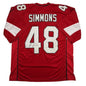 Autographed/Signed Isaiah Simmons Arizona Red Football Jersey Beckett BAS COA