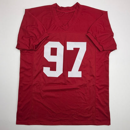 Autographed/Signed Cornelius Bennett Alabama Red College Football Jersey Beckett BAS COA