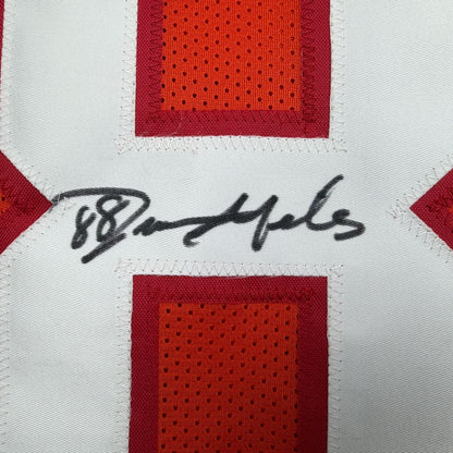 Autographed/Signed Jimmie Giles Tampa Bay Orange Football Jersey JSA COA