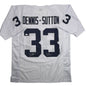 Autographed/Signed Dani Dennis-Sutton Penn State White College Football Jersey JSA COA