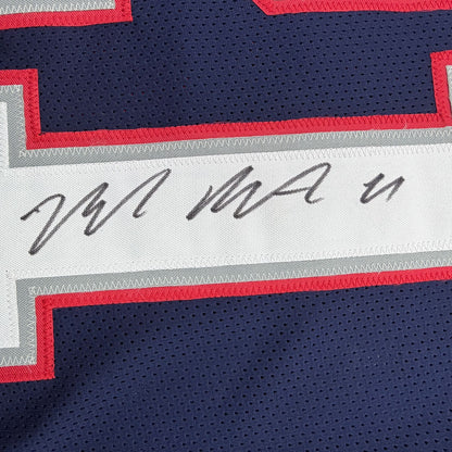 Autographed/Signed Malcolm Butler New England Blue Football Jersey JSA COA