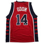 Autographed/Signed Lamar Odom United States USA Olympics Red Basketball Jersey JSA COA