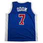 Autographed/Signed Lamar Odom Los Angeles Blue Basketball Jersey JSA COA
