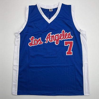 Autographed/Signed Lamar Odom Los Angeles Blue Basketball Jersey JSA COA