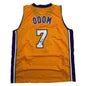 Autographed/Signed Lamar Odom Los Angeles Yellow Basketball Jersey JSA COA