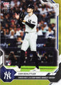 2026 Topps Now Cam Schlittler #355 Gold Foil /50 Career Best 13K Start Makes Yankees History New York Yankees Rookie RC Baseball Card