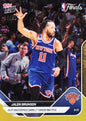 2025 Topps Now Jalen Brunson #340 Gold Foil /50 45 Point Masterpiece Earns 1st Career NBA Title New York Knicks Basketball Card